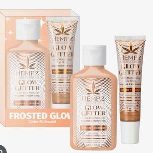 Hempz Glow Getter Herbal Body Lotion & Moisturizing Lip Gloss Bundle